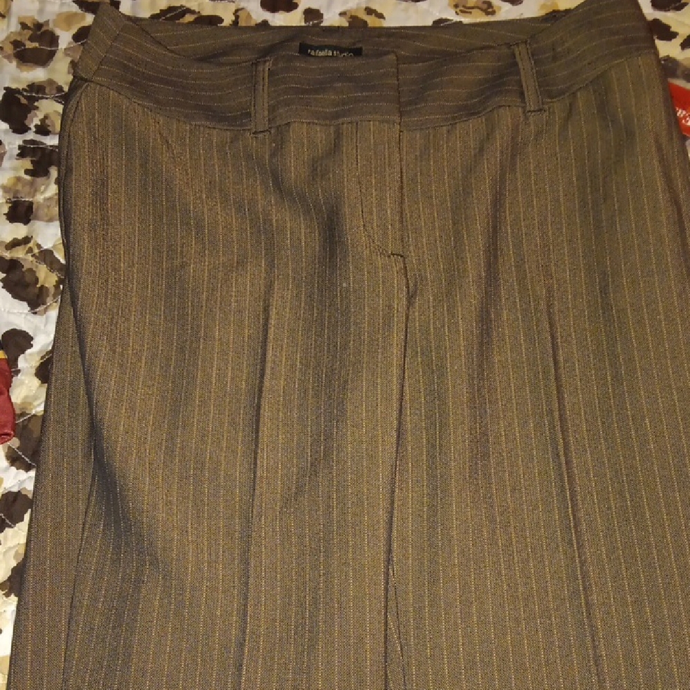 Rafaella Brown Herringbone Trousers